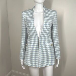 TEXTURED HOUNDSTOOTH JACKET